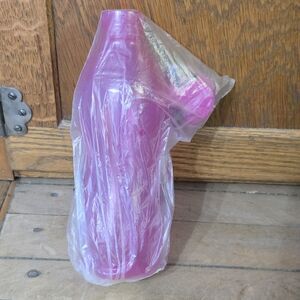 Tupperware Eco Plus 16 ounce Flip Lid Small Water Bottle Pink Kids 9 inches New